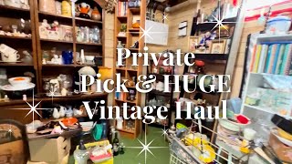 Pick With Me Private Pick amp HUGE Vintage Haul  Vintage Resale [upl. by Amliw111]