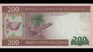 Paper money of Mauritania  Mauritania Ougulya  banknotes  banknotes [upl. by Baerl]