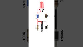 LED Flasher  Blinking led on 220v AC shorts viral youtubeshorts [upl. by Forrer202]