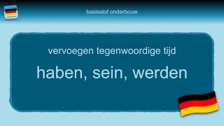 Bijles Duits grammatica 4 haben sein werden  onregelmatige werkwoorden [upl. by Enaek]