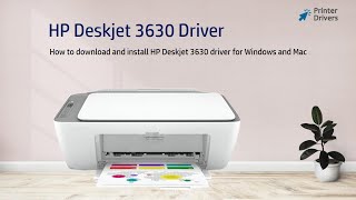 HP Deskjet 3630 Driver  HP Smart App Install  HP Deskjet 3630 Software [upl. by Nnahsal]