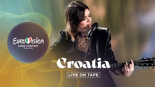 Mia Dimšić  Guilty Pleasure  Croatia 🇭🇷  Live On Tape  Eurovision 2022 [upl. by Karli]