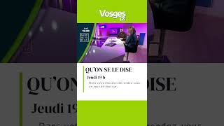 Ce soir à 19h sur vosgestv et en replay sur YouTube [upl. by Gibert]