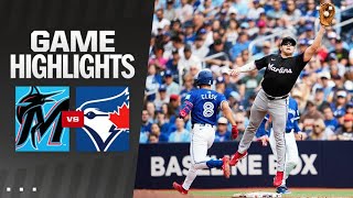 Marlins vs Blue Jays Game Highlights 92924  MLB Highlights [upl. by Ainocal367]