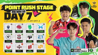 EN FFWS Global Finals 2024  Point Rush Stage  Day 1 [upl. by Lsiel]