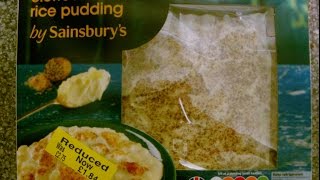 FIRST REVIEW clotted cream rice pudding by Sainsburys [upl. by Ardene59]