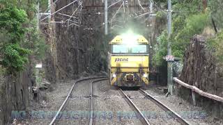 1829 Intermodal Container Train with NR111  NR31 at Lapstone [upl. by Aridan]