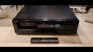 SONY CDPC910 cd charge player from 90 test [upl. by Nnaegroeg]