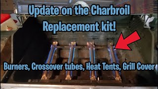 1 Year Update CharBroil BBQ Replacement Kit Burner Tubes Crossover Tubes Heat Tents and Cover [upl. by Rfinnej]