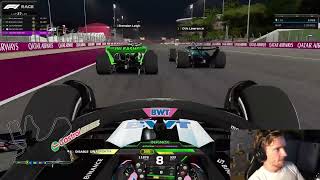 DOUBLE OVERTAKE in F1 24 League Race [upl. by Yeliac737]