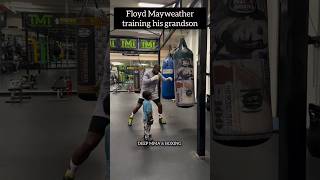 Floyd Mayweather training his grandson [upl. by Emirak495]