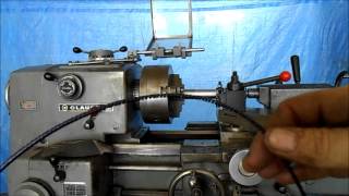 Clausing 6903 14quot lathe in operation [upl. by Adlar]