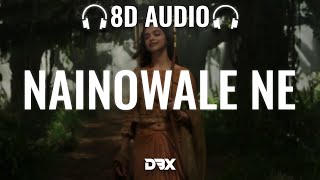 Nainowale Ne 8D AUDIO Padmaavat  Lyrics  Neeti Mohan  Dimension BeatX  Lyrics [upl. by Linis87]