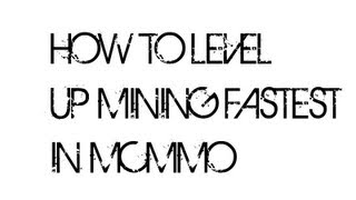 Minecraft mcMMO  MINING FASTEST LEVEL METHOD [upl. by Kavita]