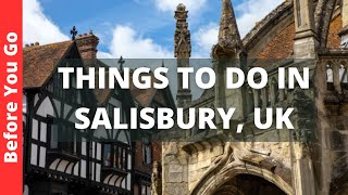 Salisbury UK Travel Guide 11 BEST Things To Do In Salisbury England [upl. by Shargel]