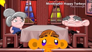 Monkey Go Happy Turkeys  walkthrough [upl. by Kiah]