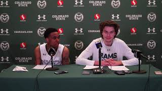 CSU Basketball M Press Conference 201819 New Mexico [upl. by Mattland711]