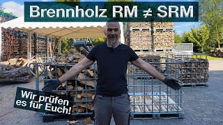 RM oder SRM Brennholz in IBC Boxen Wie groß ist der Unterschied Was ist wirklich in der IBC Box [upl. by Garvey]