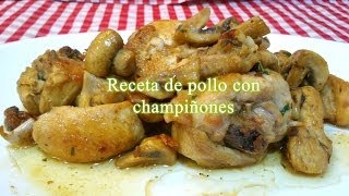 Receta fácil de pollo con champiñones [upl. by Gus]