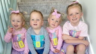 Triplet Day in the Life Update on family Potty Training amp New Sleep Situation [upl. by Zabrine]