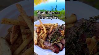 Is it steak frites or steak and fries Simple food unforgettable moments outdoorcooking dad [upl. by Gillmore950]