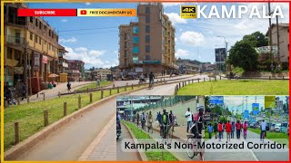 Ugandas Non motorized transport corridors in Kampala  Luwum Street4k DocumentaryMuseven [upl. by Nur]