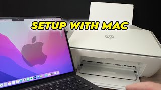 How to Setup HP Deskjet 2700e 2752e 2710e Printer With Mac Computer to Print amp Scan over WiFi [upl. by Valerlan]