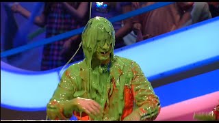 Avan Jogia Noah Crawford Chris ONeal and Matt Bennett Get Slimed on Figure It Out [upl. by Mace]