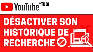 Désactiver lhistorique de recherche YouTube [upl. by Orfurd]