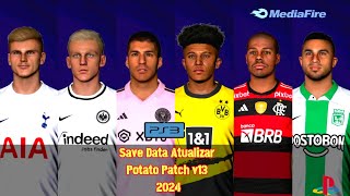 Efootball 2024 ps3 saved data Update Potato Patch V131 bles amp blus [upl. by Teddy]