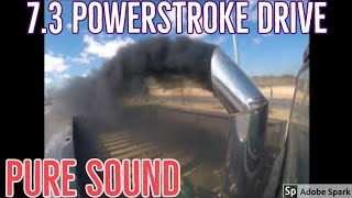 FORD POWERSTROKE 73 OBS 16030 injector test drive PURE SOUND [upl. by Sitarski]