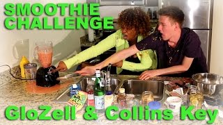 Smoothie Challenge  GloZell amp Collins Key [upl. by Lenoel]