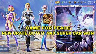 Game For Peace New Crate Outfit And Upgradable Skin  Car Skin  Glider Skin  NovaGamerZ [upl. by Madoc]