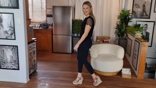 Catie Unboxes 6 Inch High Heel Wedge Espadrilles With Brown Straps And Gold Pyramid Studs [upl. by Ethe]