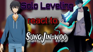 SOLO LEVELING REACT TO SUNG JINWOO  PRINCE RIZZ 🔥✨ [upl. by Gardy]