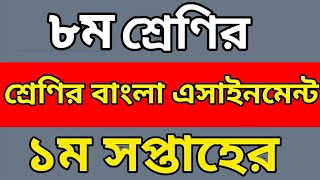 class 8 bangla assignment class eight bangla assignment [upl. by Hoagland290]