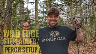 Tree Saddle Hunting Gear Wild Edge SteppladderPerch Setup [upl. by Citarella]