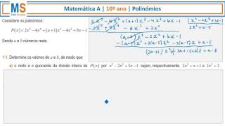 Polinómios  Matemática 10º Ano [upl. by Ninos]