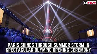 Paris shines through summer storm in spectacular Olympic opening ceremony [upl. by Soirtemed]