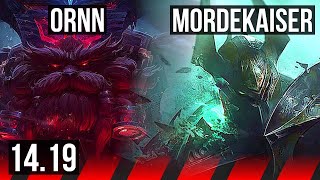 ORNN vs MORDEKAISER TOP  Godlike  EUNE Diamond  1419 [upl. by Ahsina]