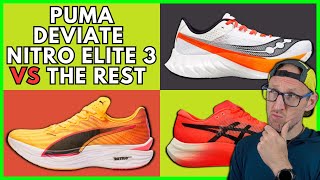 PUMA DEVIATE NITRO ELITE 3 vs THE REST  VAPORFLY 3  METASPEED SKY PARIS  ENDORPHIN PRO 4  EDDBUD [upl. by Anelram]