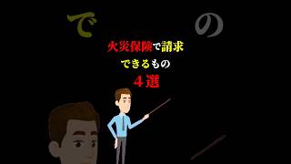 火災保険で請求できるもの4選！ お金の勉強 お金 節約 保険 [upl. by Thurlow]