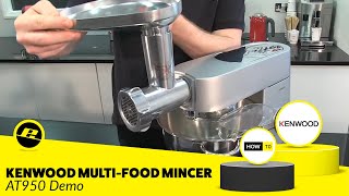 How to Use a MultiMincer Attachment  Kenwood [upl. by Ebocaj]