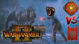 Lizardmen vs Skaven  COUSIN KROQGAR  Total War Warhammer 2 Multiplayer Battle 11 [upl. by Tumer]