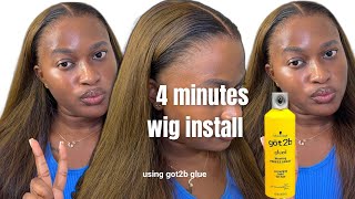 DIY How To Lay A Lace Frontal Wig With Got2B Glued Gel [upl. by Martinelli]