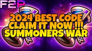 NEW  2024 BEST CODE  CLAIM IT NOW  SUMMONERS WAR [upl. by Benioff82]