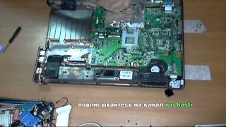 как разобрать ноутбук Compaq Presario CQ61 how to take apats alaptop notebook [upl. by Hsara]