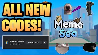 NEW ALL WORKING CODES FOR MEME SEA IN 2024 ROBLOX MEME SEA CODES  MEME SEA CODE [upl. by Llerryt]