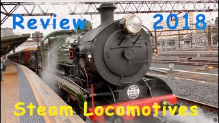 Australian Trains  Steam Locomotives in Action 2018 Review [upl. by Keverian965]