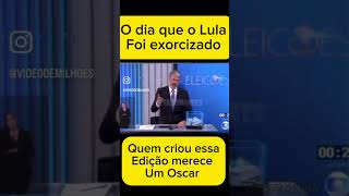 Lula sendo exorcizado pelo padre Kelmo lulaohomemdopovo bolsonaro prefeituradesãopaulo prefeito [upl. by Attikin]